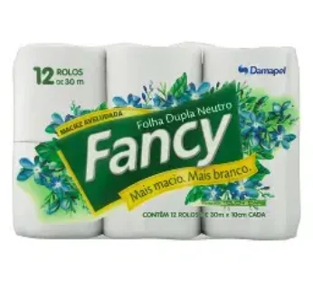 PAPEL HIGIÊNICO FANCY 12R FD NEUTRO 6X12