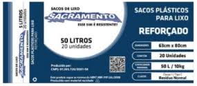 SACO DE LIXO 50L C 20UN SACRAMENTO