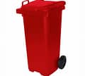 CONTETOR MOVEL P\LIXO 120 C\PEDAL VERMELHO
