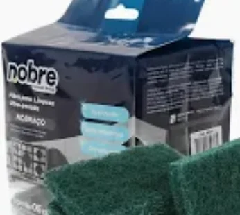 FIBRA P/ LIMPEZA 98X229MM (PESADA,PACOTE C/10UNID) NOBRE