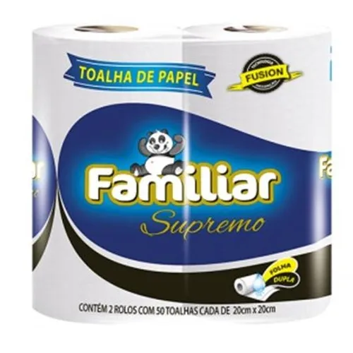 PAPEL TOALHA FAMILIAR 12X2 C/50 FOLHAS