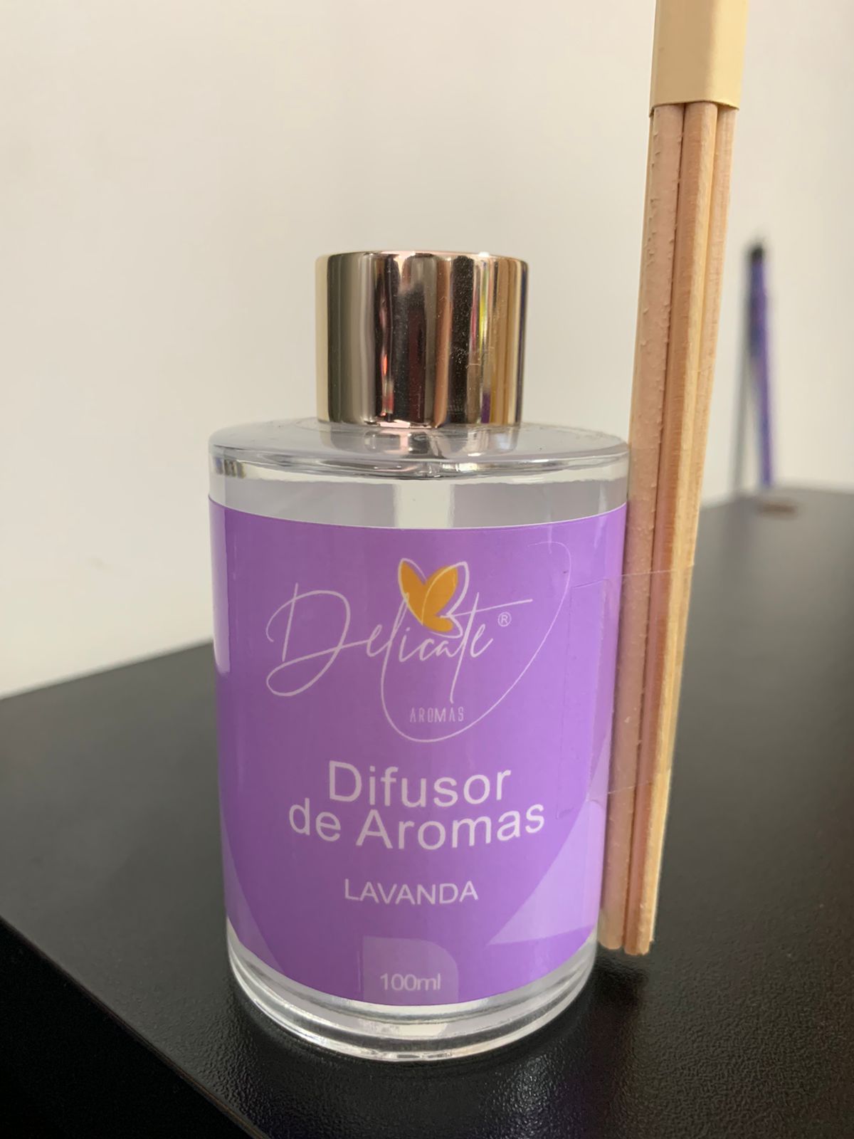 DIFUSOR DE AROMAS VIDRO 100ML DELICATE – LAVANDA