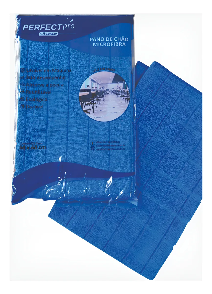 PERFECT PANO MICROFIBRA CHAO 50X60 – 380070 – PANO PARA LIMPEZA