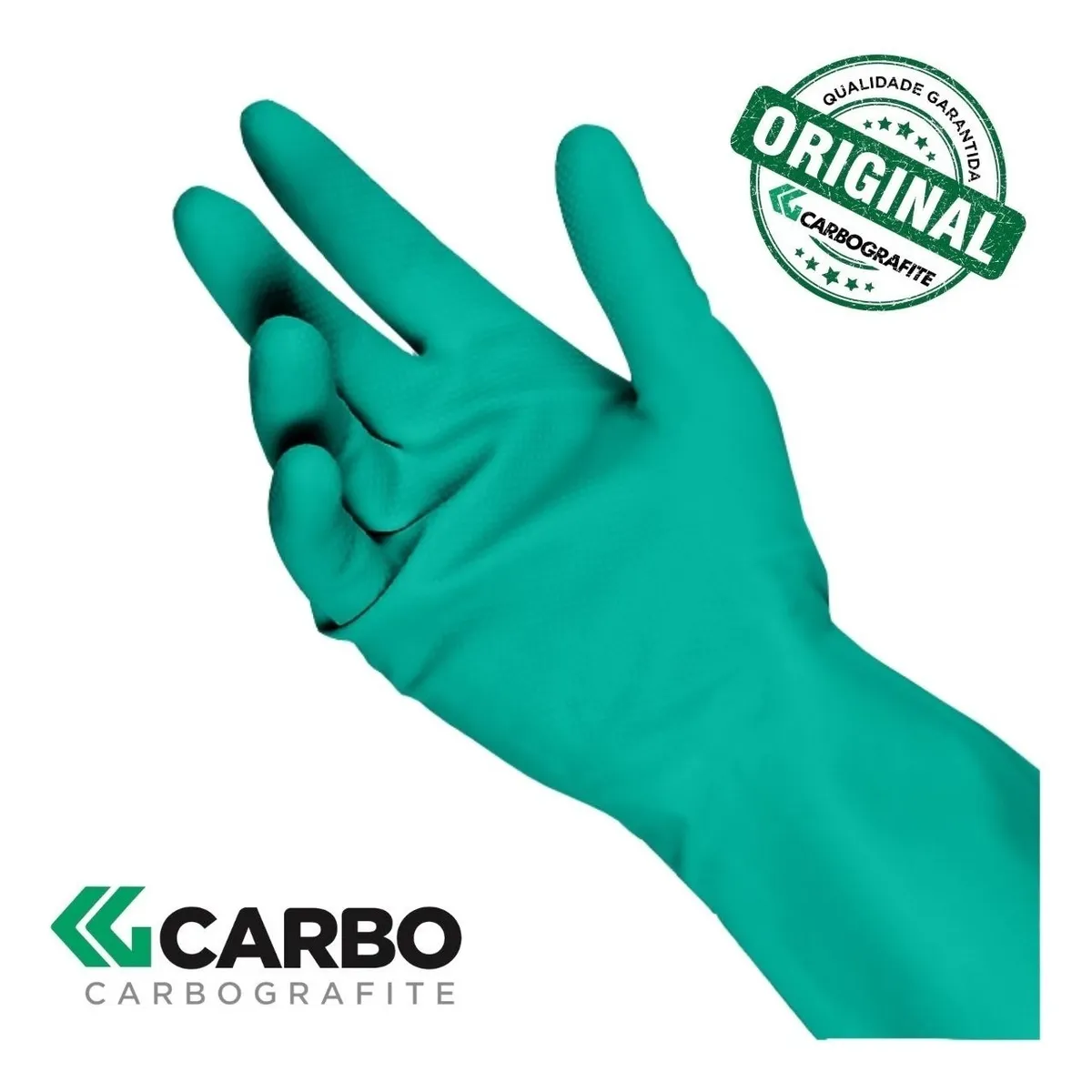 LUVA NITRILICA VERDE TAM.G – CARBOGRAFITE
