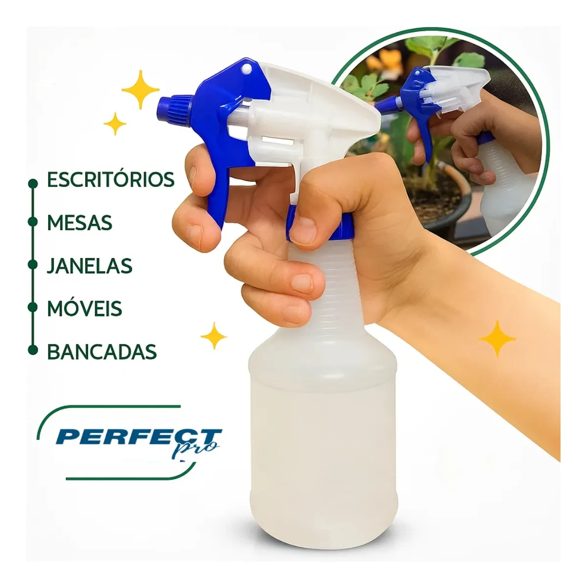 PERFECT FRASCO C/ BICO PUSH PULL 500ML AZUL 20X1