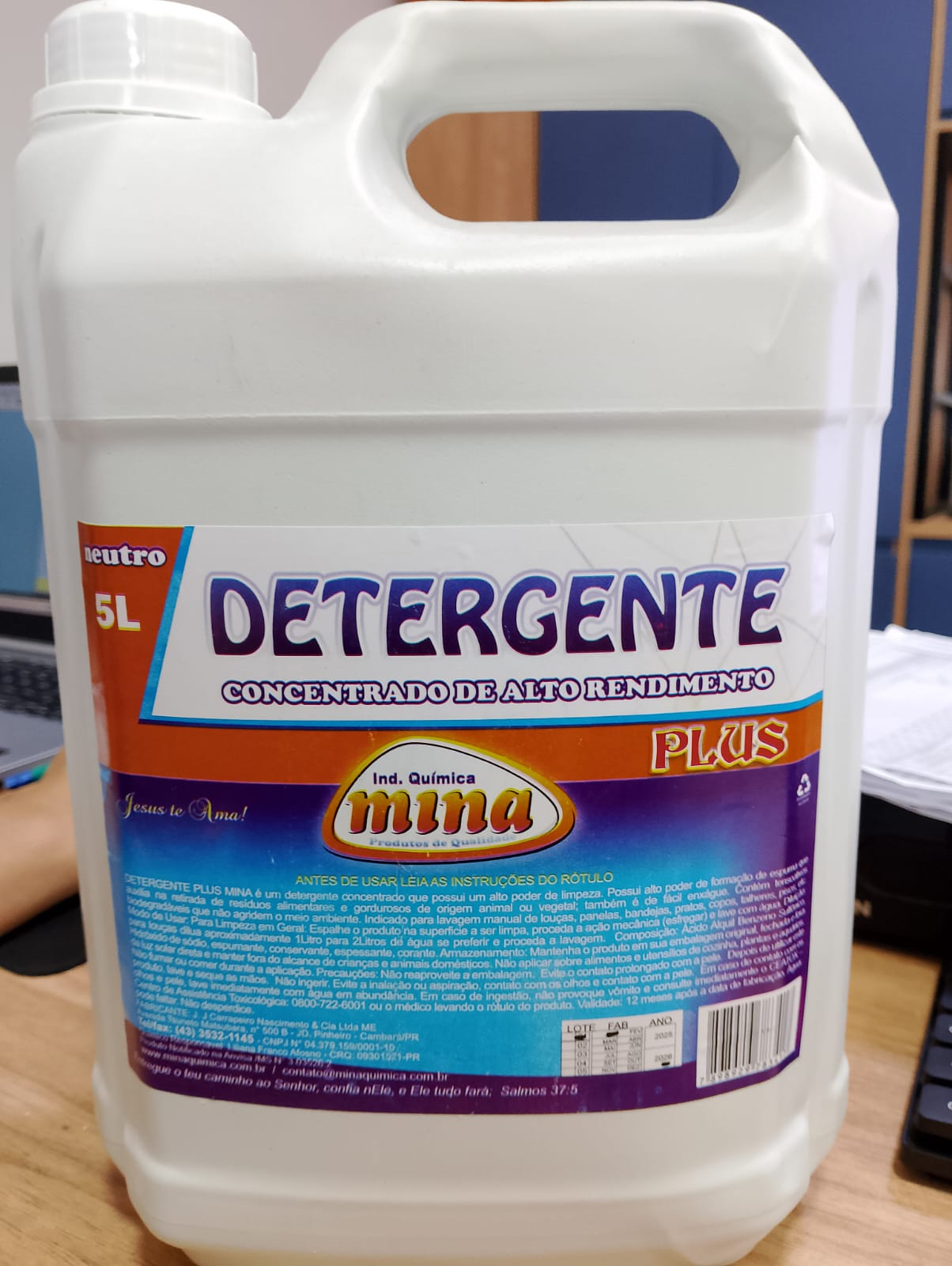 DETERGENTE PLUS – 5 LITROS