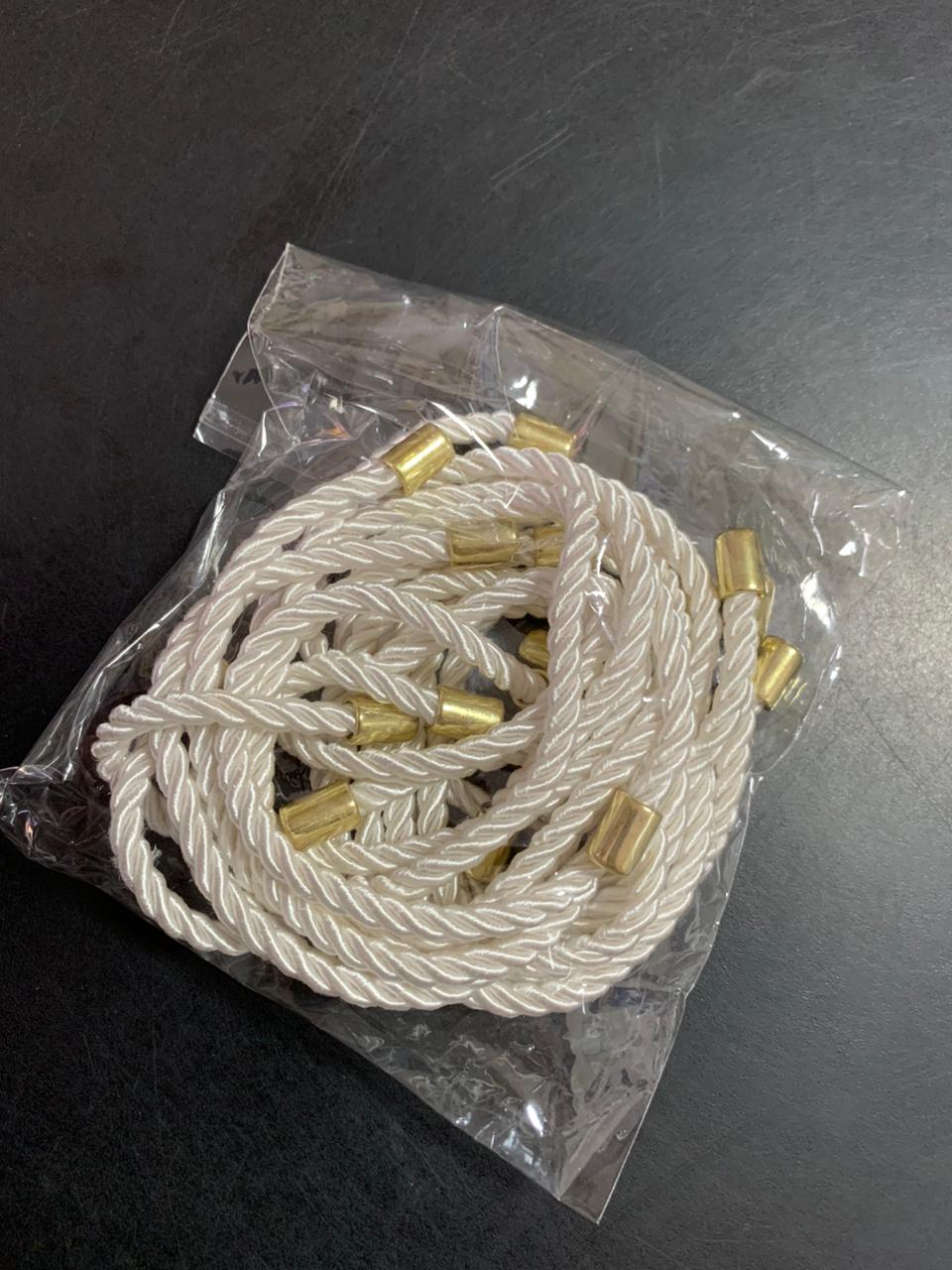 CORDÃO SÃO FRANCISCO 30CMX6MM C/TERMINAL DOURADO