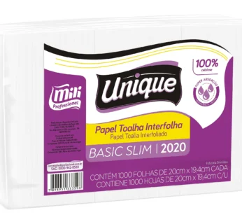 PAPEL INTERFOLHA UNIQUE BASIC SLIM 17G 19,4CMX20CM 1000FLS – MILI
