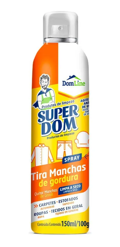 TIRA MANCHAS DE GORDURA SUPER DOM 150ML/100G
