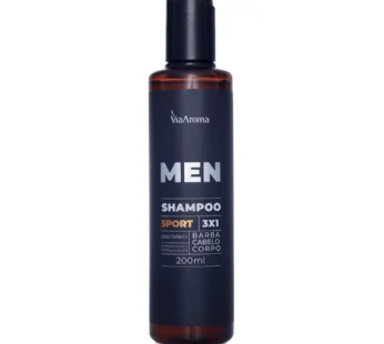 SHAMPOO 3X1 200ML MEN SPORT –  VIA AROMA