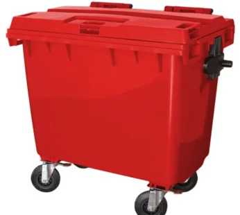 CONTENTOR 1000 L – (VERMELHO) COM MUNHÃO DE PLASTICO