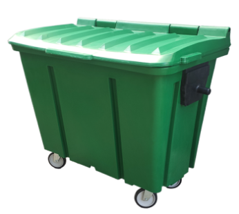 CONTENTOR 1000 L – (VERDE) COM MUNHÃO DE PLASTICO