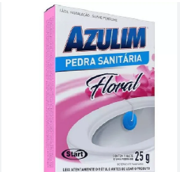 PEDRA SANITARIA 48X25G – FLORAL  – AZULIM