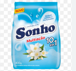 SABÃO PÓ SONHO – 26X 400G – MULTIAÇÃO