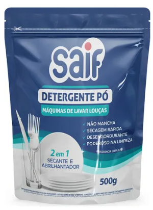 DETERGENTE PÓ P/MAQUINA LAVAR LOUÇAS – 500G