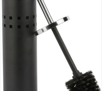 ESCOVA SANITARIA C/SUPORTE INOX – PRETO – KUBA