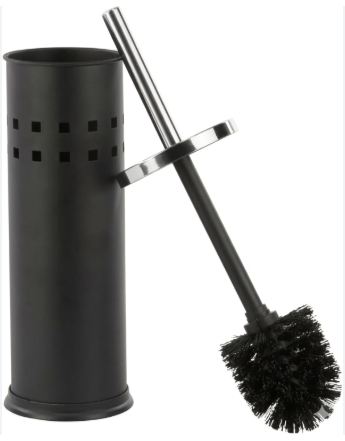 ESCOVA SANITARIA C/SUPORTE INOX – PRETO – KUBA