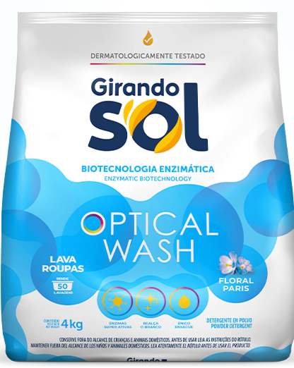 LAVA ROUPAS PO – FLORAL PARIS 4KG – MARCA/GIRANDO- SOL