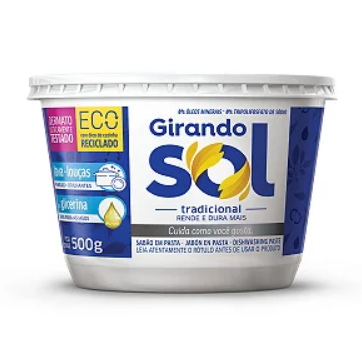 sabão em pasta tradicional 500 G  – GIRANDO SOL – KUBA