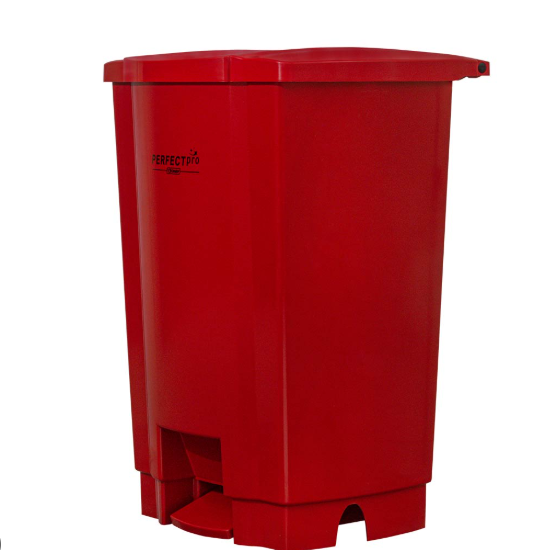 PERFECT LIXEIRA 50L – VERMELHA – C/PEDAL