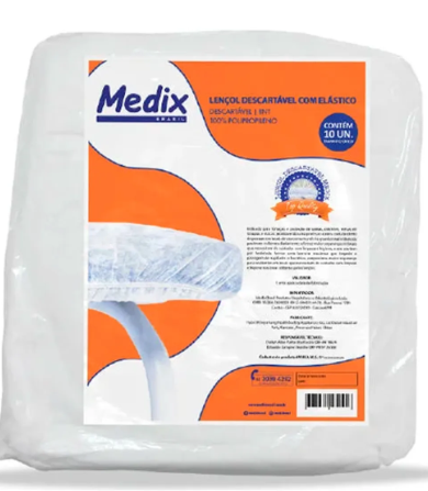 LENÇOL DESCARTAVÉL – 90CMX2M C/10UNI – MEDIX