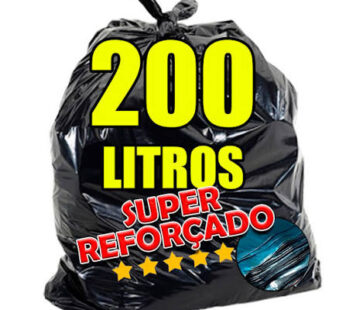 SACO LIXO PRETO SUPER REFOR 80X90 200L – +MAIS INDUSTRIA