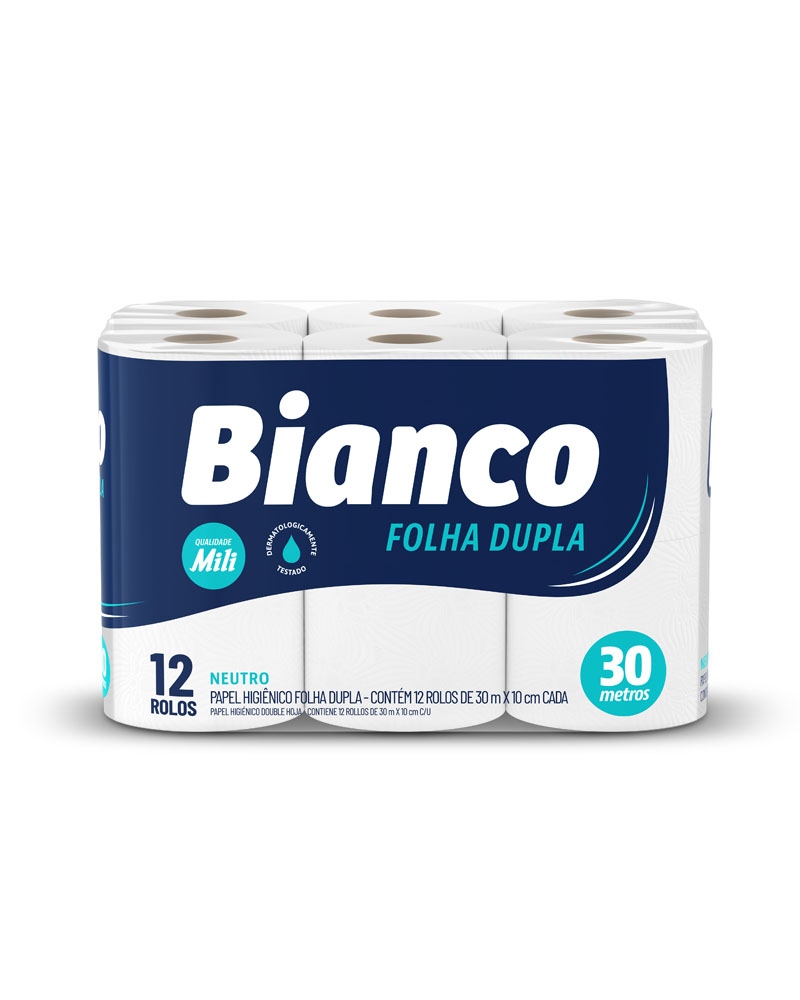 PAPEL HIG BIANCO 30M FD NEUTRO 8X12