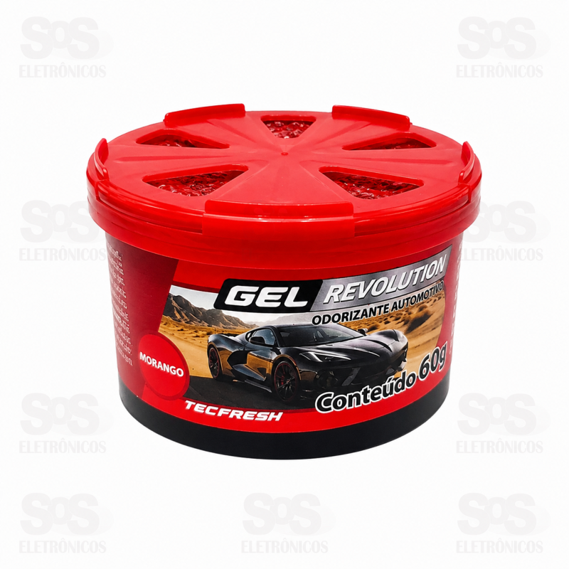 ODORIZANTE AUTOMOTIVO REVOLUTION GEL MORANGO 60G