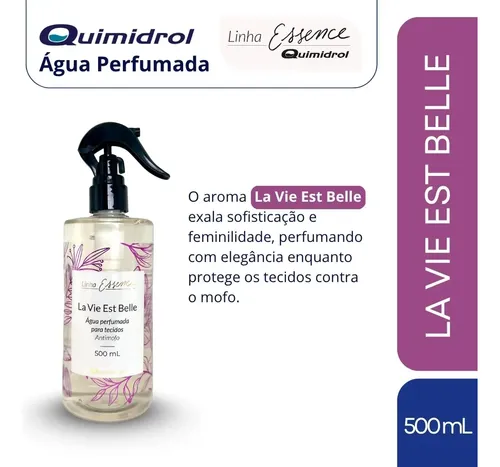 AGUA PERFUMA PARA TECIDOS – FR 500ML – LA VIE EST BELLE – QUIMIDROL