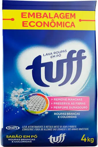 SABAO EM PO TUFF SACHET 4KG LAVANDA ROUPAS