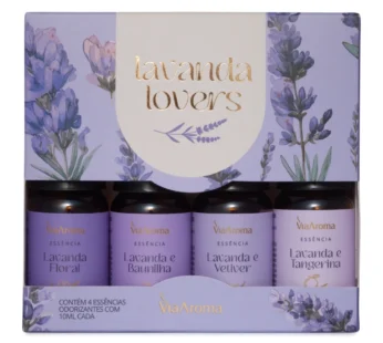 KIT DE 4 ESSENCIAS LAVANDA LOVERS – VIA AROMA 10ML