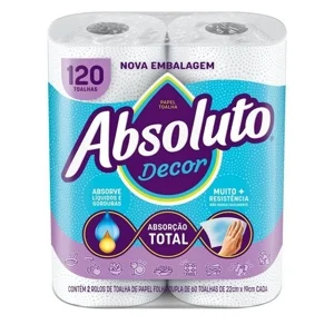 PAPEL TOALHA ABSOLUTO – C/60FL DECOR  – 2UNI